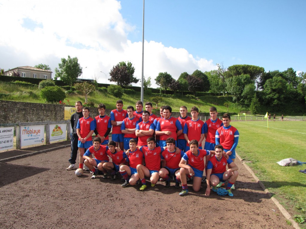 L'équipe des cadets du SAH au tournoi Julien-Sicaud de Blaye.