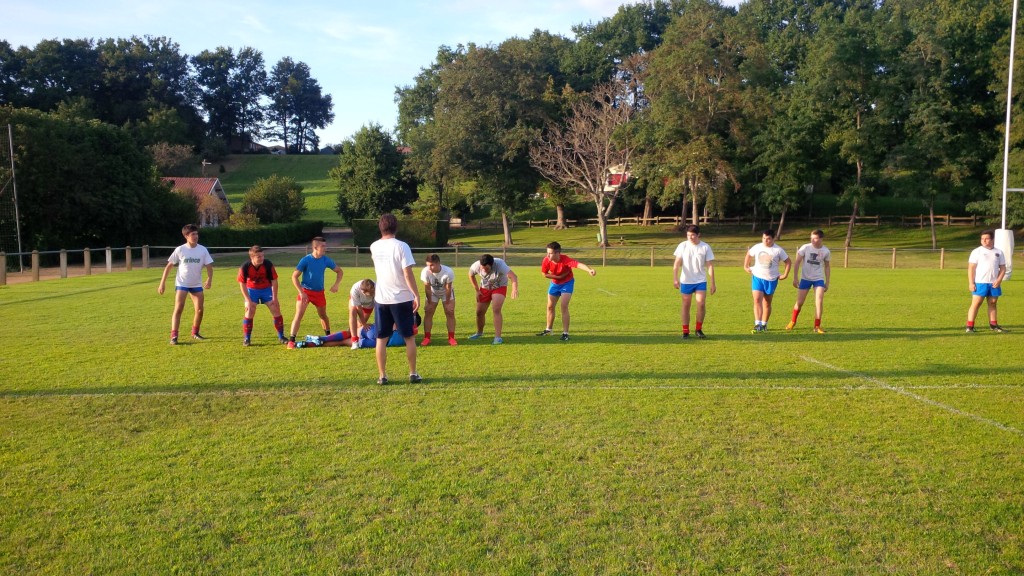 Les juniors studieux lors de ces premiers entraînements de l'année.