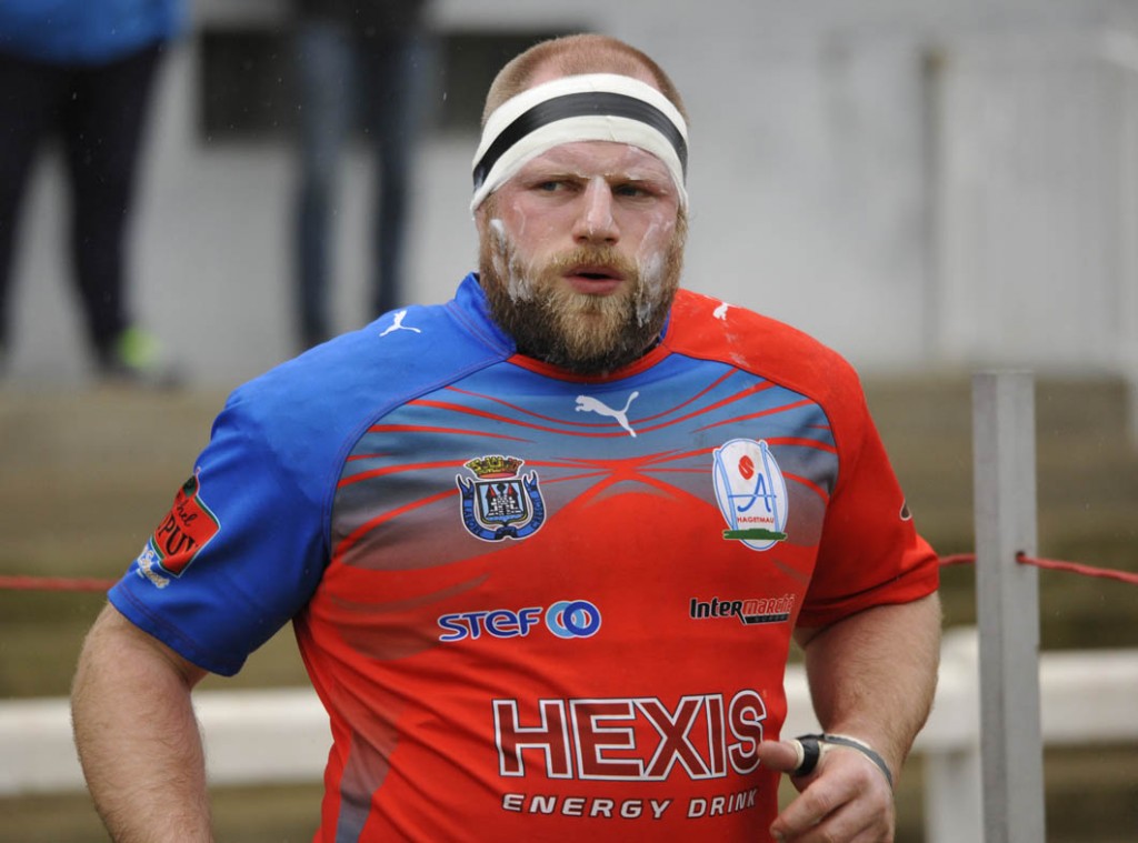 Au lendemain de France-Ecosse, l'ancien pilier international du XV du Chardon Craig Smith sera sur le pont face à Marmande au stade Georges-Dumartin. (Photo jean-Louis Tastet) 